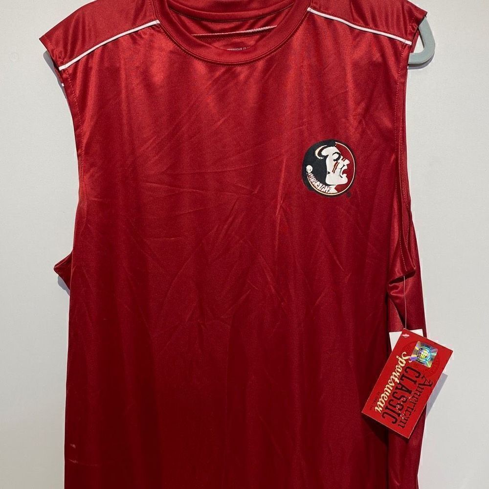 American Classic Sportswear FSU Florida State Seminoles Sleeveless Shirt XXL Red